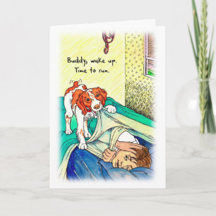 Geburtstags-Karte für Läufer - Zeit zu laufen Karte