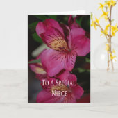 Geburtstags-Karte für Nichte Karte (Gelbe Blume)