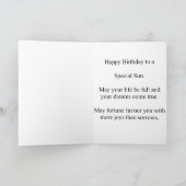 Geburtstags-Karte für Sohn Karte (Innenseite)
