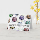 Geburtstags-Karte (Fußball) Karte (Gelbe Blume)