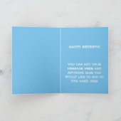 GEBURTSTAGS-KARTE KARTE (Innenseite)