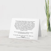 Geburtstags-Karte Karte (Rückseite)