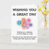 GEBURTSTAGS-KARTE KARTE (Gelbe Blume)