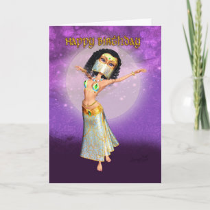 Geburtstags-Karte mit niedlichem arabische Karte