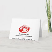 Geburtstags-Karte mit Zug Karte (Rückseite)