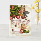 Geburtstags-Karte - Nichte - Moonies Karte (Gelbe Blume)