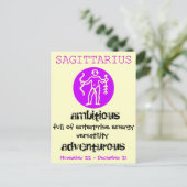 GEBURTSTAGS-KARTE POSTKARTE (Stehend Vorderseite)