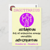 GEBURTSTAGS-KARTE POSTKARTE (Vorne/Hinten)