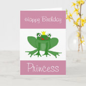 Geburtstags-Karte Prinzessin-Frog kundengerecht Karte (Gelbe Blume)