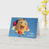 Geburtstags-Karten-Ballon Karte (Gelbe Blume)