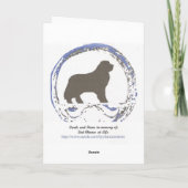 Geburtstags-Karten-Neufundland-Welpe Karte (Rückseite)