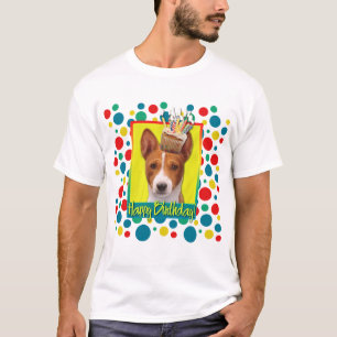Geburtstags-kleiner Kuchen - Basenji T-Shirt
