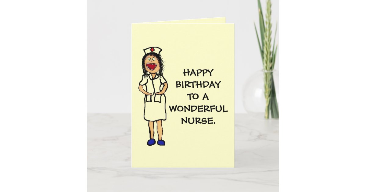GeburtstagsKrankenschwester Karte Zazzle.de