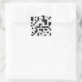 Geburtstags-Krätsel Quadratischer Aufkleber (Tasche)