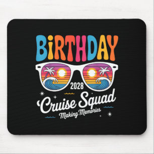 Geburtstags-Kreuzfahrt-Mannschaft Familienurlaub 2 Mousepad