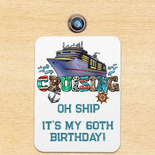 Geburtstags-Kreuzfahrt Personalisiert Oh Schiff Magnet
