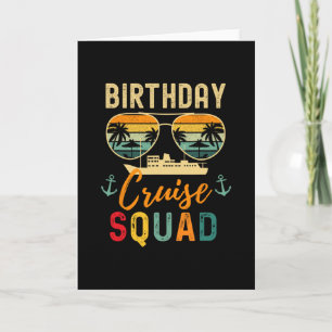 Geburtstags-Kreuzfahrt-Shirts 2026 Squad Familienu Karte