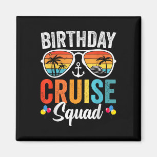 Geburtstags-Kreuzfahrt-Squad-Geschenke 2025 passen Magnet