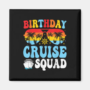 Geburtstags-Kreuzfahrt-Truppe 2025 Boot Geburtstag Magnet
