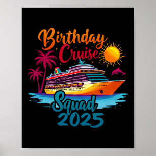 Geburtstags-Kreuzfahrt-Truppe 2025 Kreuzfahrt Gebu Poster