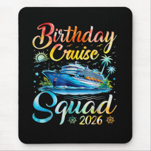 Geburtstags-Kreuzfahrt-Truppe 2026 Mousepad