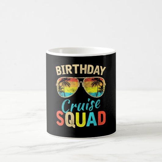 Geburtstags-Kreuzfahrt-Truppe Kaffeetasse (Mittel)
