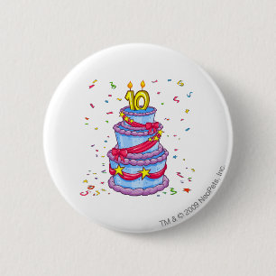 Geburtstags-Kuchen Button