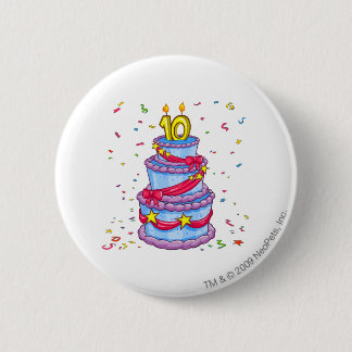 Geburtstags-Kuchen Button