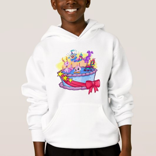 Geburtstags-Kuchen-Gruppen-Schuss Hoodie (Vorderseite)