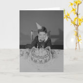 Geburtstags-Kuchen Karte (Gelbe Blume)