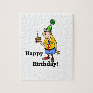 Geburtstags-Kuchen - Mann Puzzle