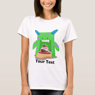 Geburtstags-Kuchen-Monster T-Shirt