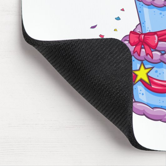 Geburtstags-Kuchen Mousepad (Ecke)