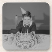 Geburtstags-Kuchen Untersetzer (Vorderseite)