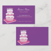 Geburtstags-Kuchen-Visitenkarten Visitenkarte (Vorne/Hinten)