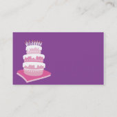 Geburtstags-Kuchen-Visitenkarten Visitenkarte (Rückseite)