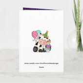 Geburtstags-Kuh-Gruß-Karte Karte (Rückseite)