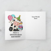 Geburtstags-Kuh-Grußkarte Karte (Innenseite)