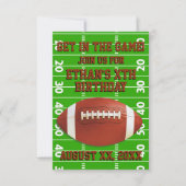 Geburtstags-kundenspezifisches Fußball-Party Einladung (Vorderseite)