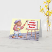 Geburtstags-Kunstwerk Karte (Gelbe Blume)