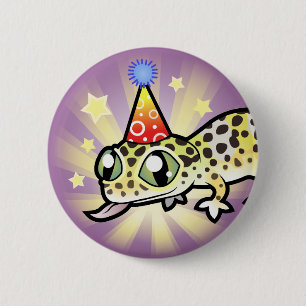 Geburtstags-LeopardGecko Button