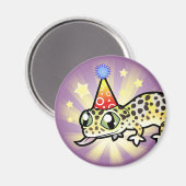 Geburtstags-Leopardgecko Magnet (Vorderseite/Rückseite)