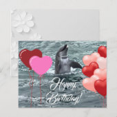 Geburtstags-Liebe Postkarte (Vorne/Hinten)