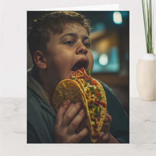 GEBURTSTAGS-LIEBESKARTE FÜR EINEN DICKEN KIND TACO KARTE