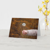 Geburtstags-Löwenzahn-Wünsche Karte (Gelbe Blume)