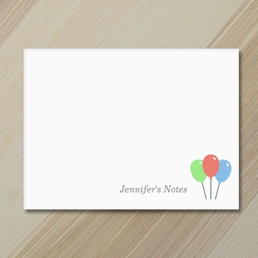 Geburtstags-Luftballons Post-it Klebezettel