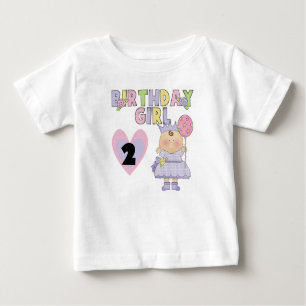 Geburtstags-Mädchen-2. Geburtstags-T-Shirts und Baby T-shirt