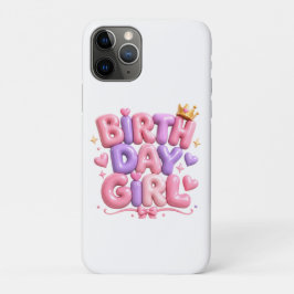 Geburtstags Mädchen Ballon Buchstaben PNG | Süße r Case-Mate iPhone Hülle