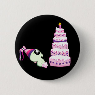 Geburtstags-Mädchen Cthulhu Button
