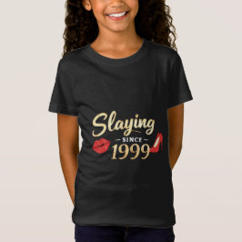 Geburtstags Mädchen Teenager T-Shirt „Töten seit 1